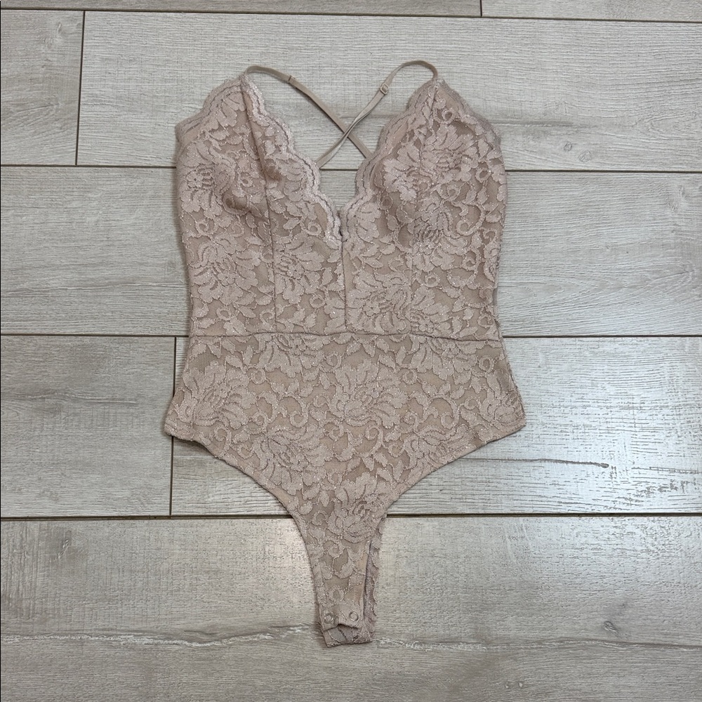 Windsor Lace Bodysuit in Cream